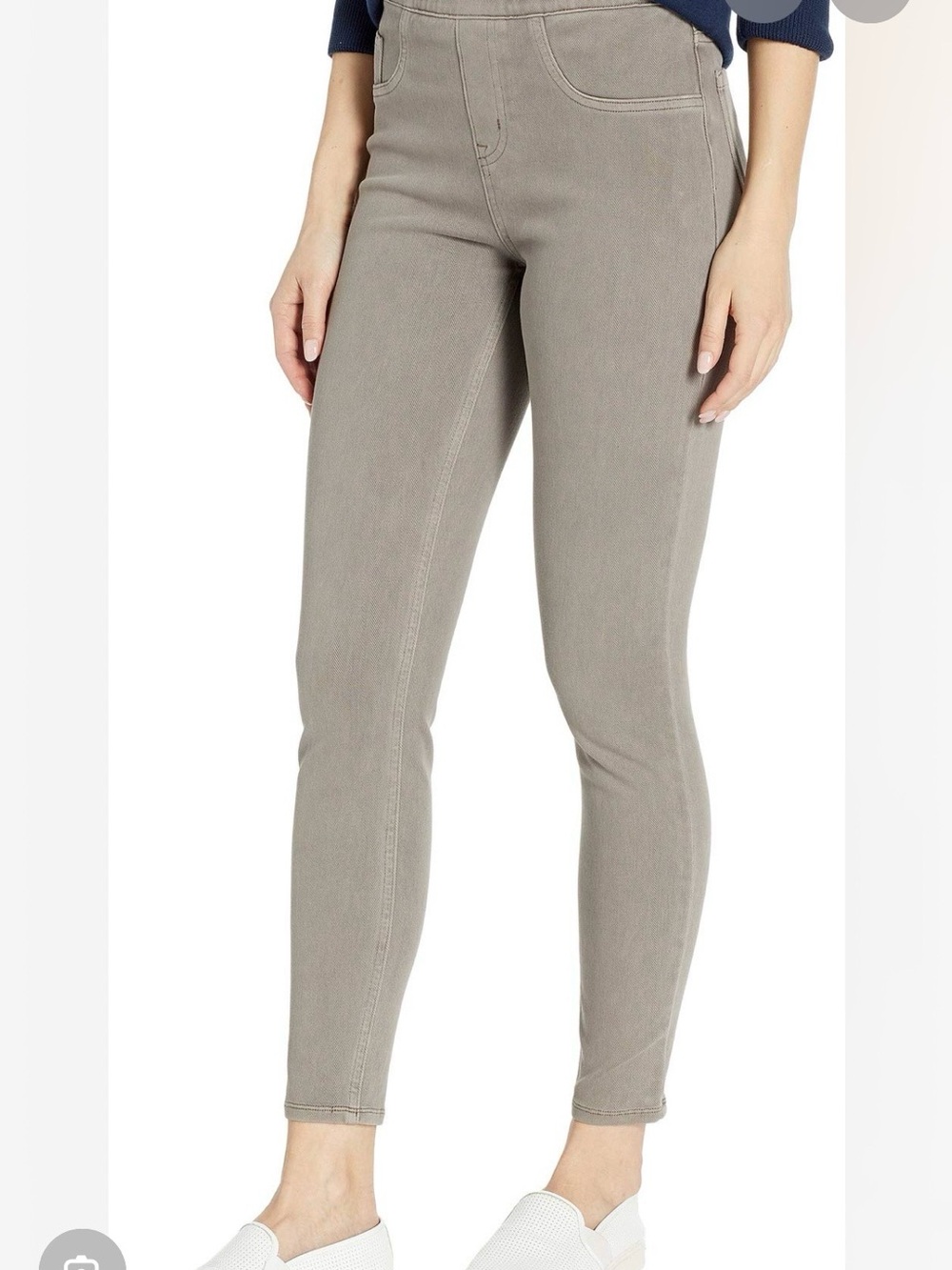 SPANX petite jean-ish leggings. Earthy taupe nwt